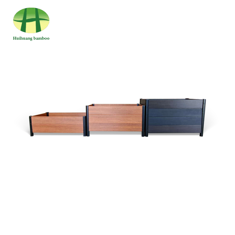 Fioriera in legno composito resistente agli agenti atmosferici per esterni Fioriera in legno composito resistente agli agenti atmosferici per esterni